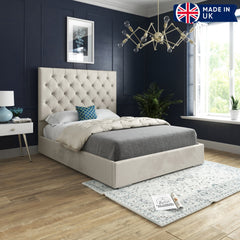 Amati Upholstered Soft Velvet Bed Frame