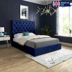 Amati Upholstered Soft Velvet Bed Frame