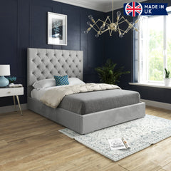 Amati Upholstered Soft Velvet Bed Frame