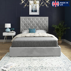 Amati Upholstered Soft Velvet Bed Frame