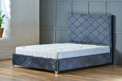 Eclipse Upholstered Fabric Bed Frame