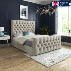 Athell Upholstered Soft Velvet Bed Frame