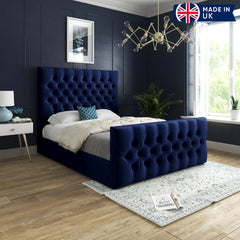 Athell Upholstered Soft Velvet Bed Frame