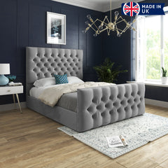 Athell Upholstered Soft Velvet Bed Frame