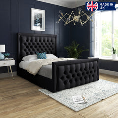 Kensington Upholstered Soft Velvet Bed Frame