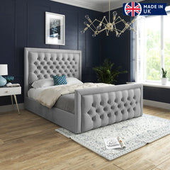 Kensington Upholstered Soft Velvet Bed Frame