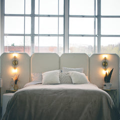 Anuka Panelled Bed with Lights